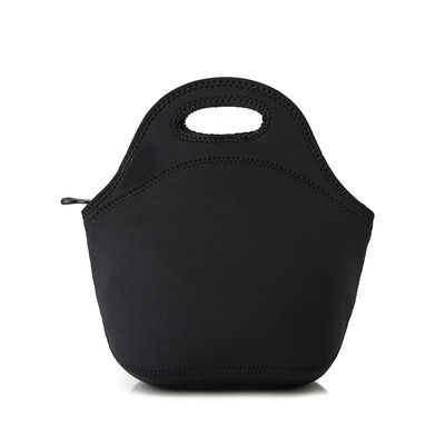 Eco Vriendschappelijke Zwarte Lunch Tote Neoprene Cooler Bag
