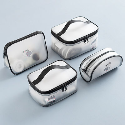 De duidelijke Matt Toiletries Portable Traveling-Kosmetische Zak van pvc